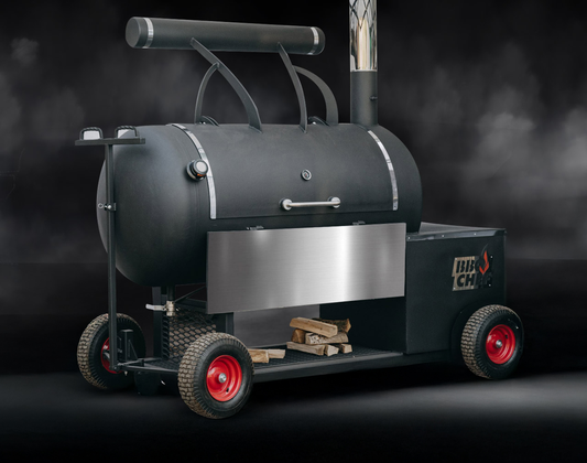Smoker Reversibil cu o singura camera BBQ Chef, pe roti