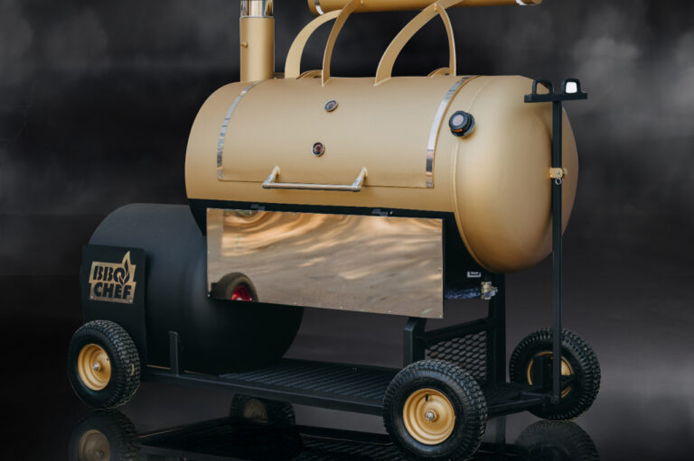 Smoker Reversibil cu o singura camera BBQ Chef, pe roti
