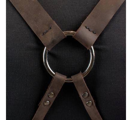 Șorț de Grătar din Piele Daddy Smoke (Light Brown)