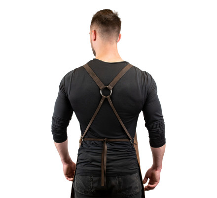 Șorț de Grătar din Piele Daddy Smoke (Light Brown)
