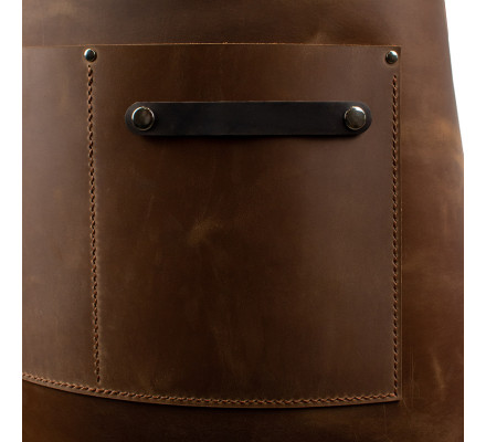 Șorț de Grătar din Piele Daddy Smoke (Light Brown)