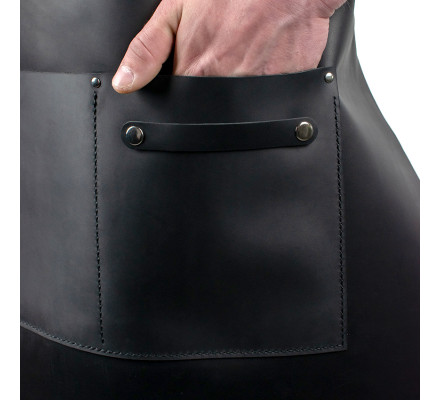 Șorț de Grătar din Piele Daddy Smoke (Black)