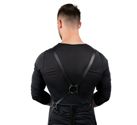 Șorț de Grătar din Piele Daddy Smoke (Black)